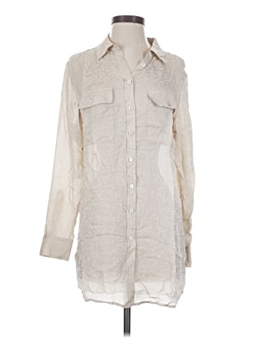 Soft Surroundings Long Sleeve Silk Top (view 1)