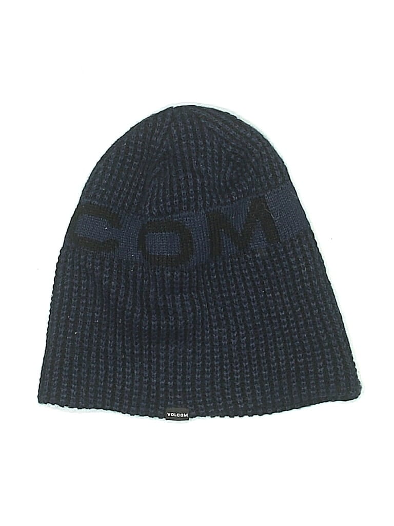 Pre-owned Volcom Beanie Hat In Blue