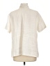 Flax 100% Linen Ivory Short Sleeve Button-Down Shirt Size 10 (M) - photo 2