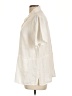 Flax 100% Linen Ivory Short Sleeve Button-Down Shirt Size 10 (M) - photo 5