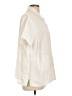 Flax 100% Linen Ivory Short Sleeve Button-Down Shirt Size 10 (M) - photo 4