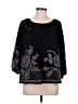 Hazel Black 3/4 Sleeve Blouse Size M - photo 1