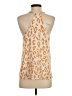 Tyche 100% Polyester Orange Sleeveless Blouse Size S - photo 2