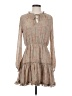 Roolee 100% Polyester Paisley Tan Casual Dress Size S - photo 1