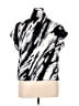 Perseption Concept Black Short Sleeve Blouse Size XL - photo 2