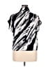 Perseption Concept Black Short Sleeve Blouse Size XL - photo 1