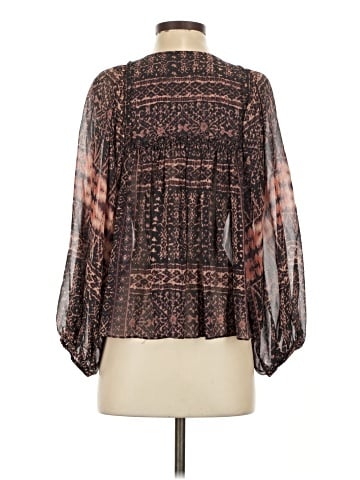 Ulla Johnson Long Sleeve Silk Top (view 2)