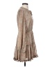 Roolee 100% Polyester Paisley Tan Casual Dress Size S - photo 4