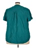 Torrid Teal Short Sleeve Blouse Size 4X Plus (4) - photo 2