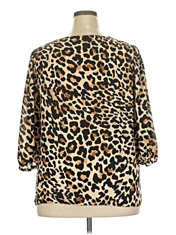 Rose + Olive 3/4 Sleeve Blouse (view 2)