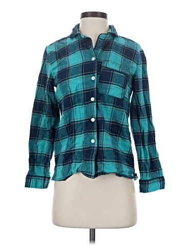 Lands' End 3/4 Sleeve Button-Down Shirt (view 1)
