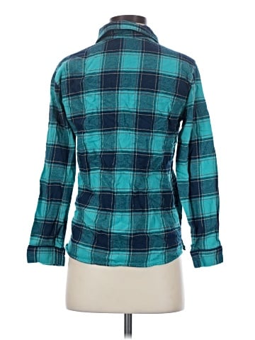 Lands' End 3/4 Sleeve Button-Down Shirt (view 2)