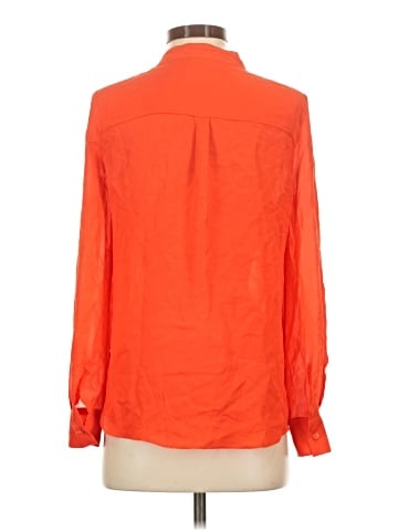Parker Long Sleeve Silk Top (view 2)