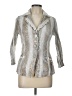 Alberto Makali 100% Polyester Silver 3/4 Sleeve Blouse Size L - photo 1