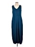 J.Jill Solid Blue Casual Dress Size Lg Petite - photo 1