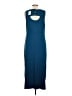 J.Jill Solid Blue Casual Dress Size Lg Petite - photo 2