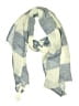Gap 100% Linen Checkered-gingham Blue Scarf One size - photo 1