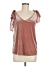 Gibson Solid Pink Short Sleeve Top Size S - photo 1