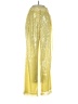 STAUD Metallic Yellow Casual Pants Size 00 - photo 1