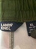 Lands' End 100% Polyester Camo Green Cargo Pants Size 14 - 16 Husky - photo 3
