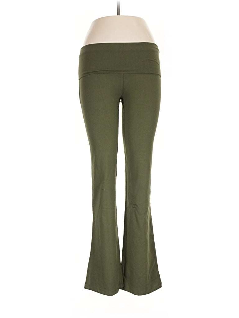 Pre-owned Active Usa Yoga Pants In Green