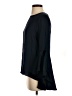 Milly Black Long Sleeve Silk Top Size 2 - photo 5