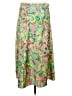 J.Crew 100% Polyester Paisley Green Casual Skirt Size L - photo 2