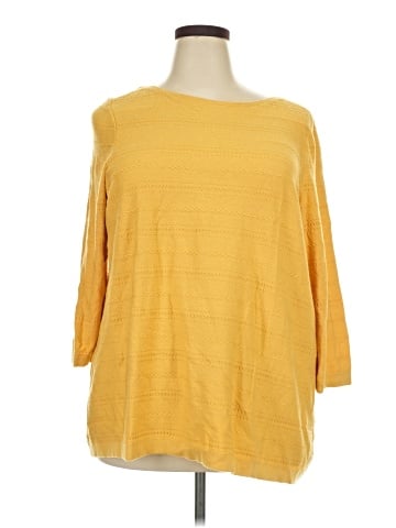 Lane Bryant Outlet 3/4 Sleeve T-Shirt (view 1)