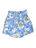 Talbots 100% Rayon Floral Blue Shorts Size M - photo 1