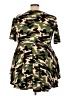 Ashley Stewart Camo Green Short Sleeve Top Size 22 Plus - photo 2