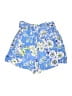 Talbots 100% Rayon Floral Blue Shorts Size M - photo 2