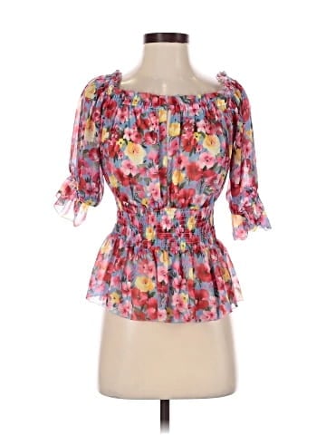 L'Agence 3/4 Sleeve Blouse (view 1)