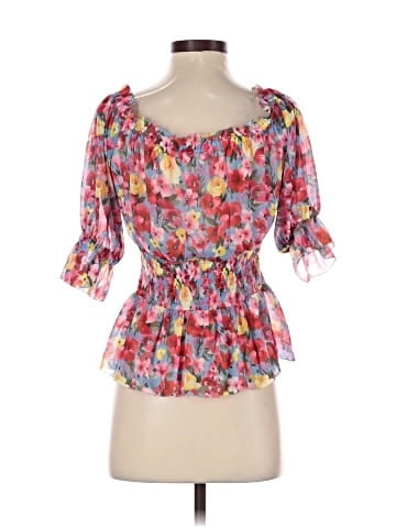 L'Agence 3/4 Sleeve Blouse (view 2)
