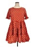 Boohoo 100% Polyester Polka Dots Red Casual Dress Size 14 - photo 1