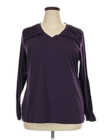 Just My Size Long Sleeve Blouse (view 1)