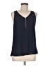 Fortune + Ivy 100% Polyester Blue Sleeveless Blouse Size M - photo 1