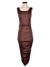 Unbranded Solid Brown Cocktail Dress Size L - photo 1