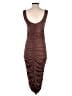 Unbranded Solid Brown Cocktail Dress Size L - photo 2