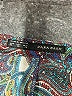 Zara Basic Paisley Teal 3/4 Sleeve Blouse Size XL - photo 7