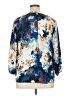 Ivanka Trump 100% Polyester Blue 3/4 Sleeve Blouse Size L - photo 2