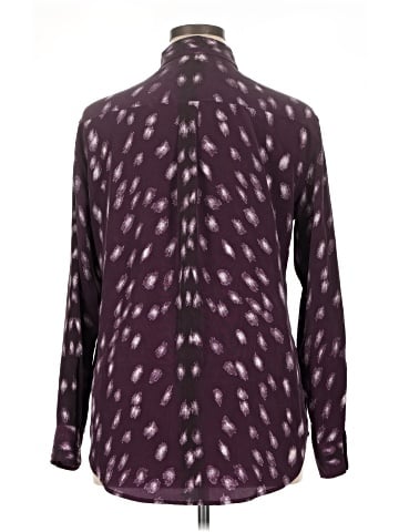 Equipment Long Sleeve Silk Top (view 2)
