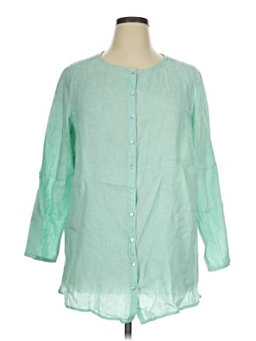 Tahari 3/4 Sleeve Button-Down Shirt (view 1)