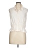 Splendid 100% Viscose Ivory Sleeveless Button-Down Shirt Size L - photo 1