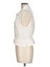 Splendid 100% Viscose Ivory Sleeveless Button-Down Shirt Size L - photo 5