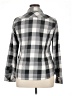 Columbia 100% Polyester Plaid Gray Long Sleeve Blouse Size L - photo 2