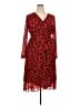 CAbi Animal Print Red Cocktail Dress Size XXL - photo 1