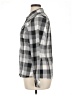 Columbia 100% Polyester Plaid Gray Long Sleeve Blouse Size L - photo 5