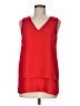 MICHAEL Michael Kors 100% Polyester Red Sleeveless Top Size M - photo 1