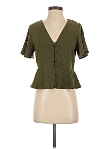 Topshop Short Sleeve Blouse (view 1)