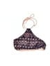True Craft Print Tan Swimsuit Top Size S - photo 1